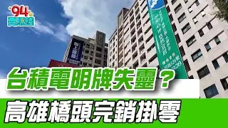 「台積宅」竟失靈？高雄橋頭完銷掛零！房市冷氣團影響...全台七都十八區預售零熱門推案行政區慘...背後關鍵科技議題紅利正弱化｜【好宅敲敲門】94要賺錢