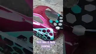 My first ever attempt at painting a RC body shell. #diy #painting #rchobby #custom