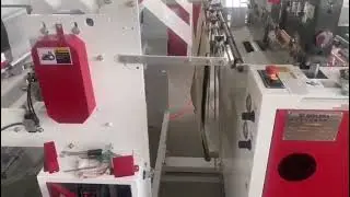 YX 450x2 two lines automatic bag on roll machine with core video 1