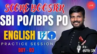 SCORE BOOSTER SBI PO/IBPS PO EXAM | 🎯 100% Accuracy | By Mr. ABITH Sir...!!!