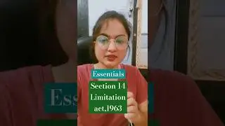 section 14 limitation act,1963 #limitationact #limitationact1963 #judiciary