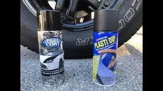 Plasti Dip vs Rustoleum Peel Coat + How To Paint Truck Badges (2006 Ford F150)