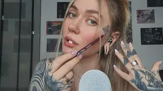 ASMR Tattoo Tracing + Mouth Sounds For Deep Relaxation And Sleep 