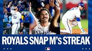 Royals SNAP Mariners 10-game win streak, four late runs fuel theatric finish for Kansas City !!!!