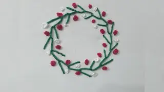 Beautiful Hand embroidery design | knot stitch| 