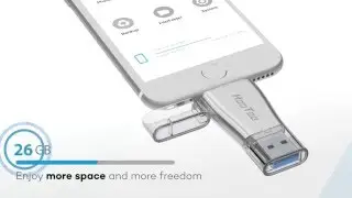 Лучший флеш-накопитель для iPhone, iPod, iPad, Mac, 32 ГБ HooToo HT-IM001