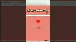 heart Animation using html & css #shorts #html #css #html5 #css3 #csstricks