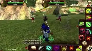 Massacre PvP Fighter vs Fighter & Fighter vs Mage in Midgard Rising mobile 3D MMORPG