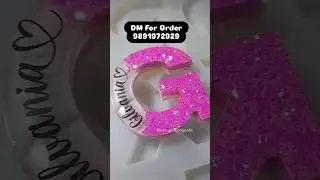 G Letter Resin Keychain with Charm &ndash; Aesthetic Personalized Gift Idea