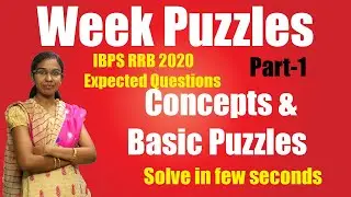 Week puzzle shortcuts and tricks-IBPS RRB 2020 | Bank Exams | SSC