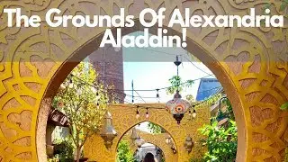 The Grounds Of Alexandria Cafe - Disney&rsquo;s Aladdin decorations