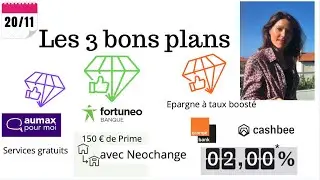 3 bons plans : Epargne, Fintech et banque en ligne