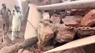 Extreme Rock Crushing | Giant Stone Jammed the Crusher & Power Went OFF | Rock Crushing 126
