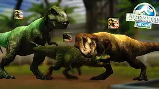 The Lost World Family Reunion! Buck, Doe & Junior in Jurassic World: The Game