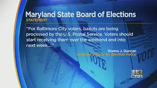 Baltimore City Voters Should Receive Primary Ballots Within The Next Week