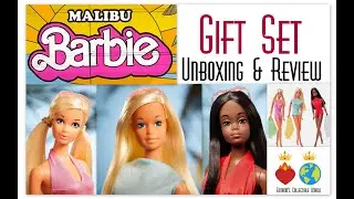 👑 Edmond's Collectible World 🌎:  Malibu Barbie Christie PJ Reproduction Gift Set Unboxing & Review 🌞
