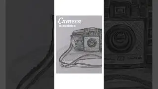 Vintage camera graphite pencil sketch #timelapsedrawing #pencildrawing #cameradrawing