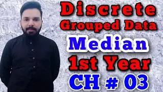Median | Group Data | Discrete Data | Class 11th | Statistics | Chapter 3 | Averages