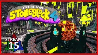 I COMPLETED the World Engine!! FTB StoneBlock 4  - Day 15 Stream VOD