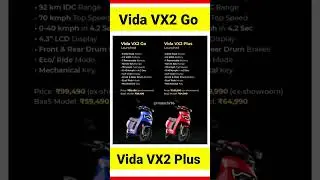Vida VX2 Go V/S Vida VX2 Plus 😯 || #shorts #youtubeshorts #viralshorts