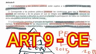 ARTÍCULO 9 - Constitución Española - Principios - OPOSICIONES
