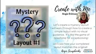 Mystery Scrapbook Layout #1