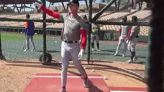 Robert Hassell, OF, Nationals (2022 Arizona Fall League) &mdash; BP