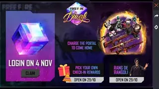 Free Fire Diwali Peak Day FREE Rewards | 4 November Update Free Fire | Free Fire New Event | Mgamer