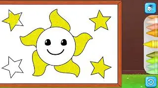 Sun coloring for kids #Episode15 #Coloring #Painting #Drawing #ColoringVideos 