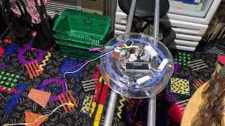 Sound Activated Neon Lighted Ceiling Fan Prototype