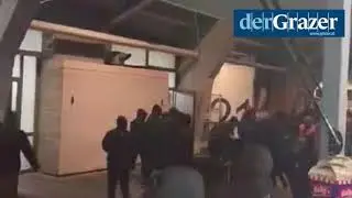 Gewalt beim Derby GAK vs Sturm | November 2023