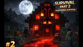 Built a House in Dark Mob Area 😱 | Minecraft Survival Part 2