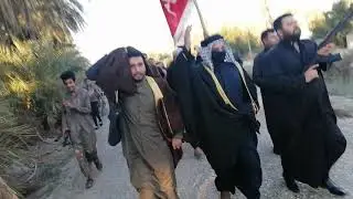 فزعة عشائر حجام السواد إلى أبناء عمومتهم عشائر حجام ال ياسر في تشيع المقدم زيد حميد ال ياسر الحجامي