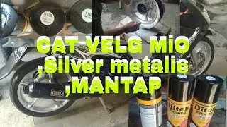 CAT VELG MIO ! WARNA SILVER METALIC . SENDIRI AJA BISA . MUDAH ?? HASIL PUAS!!!!ini langkah2 nya!!!