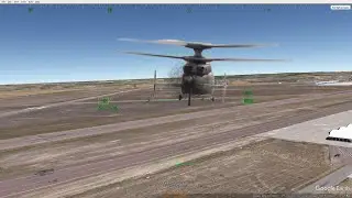 Google Earth Pro flight simulator 2024  Great Falls KGTF - KGFA