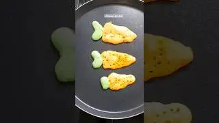 Carrot Dosa 🥕 for kids | Fun Dosa for kids & Toddlers | Innovative Dosa ideas #shorts #dosa #carrot