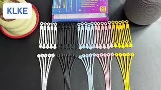 52 Reusable Silicone Cable Ties - The Colorful Cable Fix