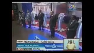 Kenya Presidential Candidates face-off in landmark Debate