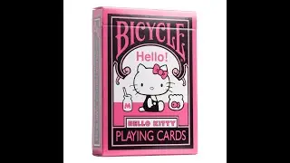 Bicycle Hello Kitty black pink playing cards Sanrio 0073854098561 License poker deck magic USPCC bar