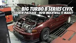Драмы BIG Turbo B Series EG Civic Dyno