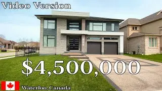 $4,500,000 Modern Mansion in Waterloo Ontario. [Exclusive Luxury House Tour]