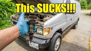 Советы по замене инжектора и свечей накаливания для фургона PowerStroke Diesel E350 объемом 7.3 л