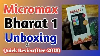 Micromax bharat 1 V407 singal sim unboxing 2018 | techz reviewer |