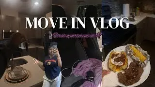 Move In Vlog| first apartment @19, shopping, cooking, road trip, and more|