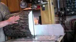 Cutting logs for great bowl blanks.
