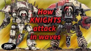 Как рыцари атакуют волнами #warhammer40k #imperialknights #chaosknights