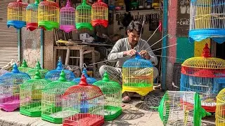 Amazing Skills of Making Bird Cage from Iron Wires