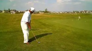 Paul Hobart Using the Eyeline Golf Practice Circle
