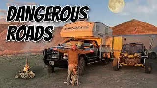 Dangerous road leads to spectacular boondocking basecamp!