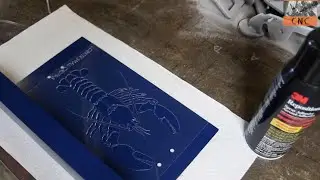Lobster Cookbook Stand Part 2!  Two Color Powder Coating with Stencil